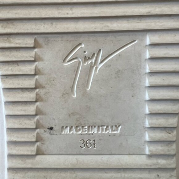 Giuseppe Zanotti signature white red sneakers size6.5 - Picture 8 of 8